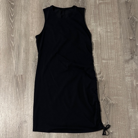 Lululemon 6 Cinch It Pima‎ Cotton Black Casual Stretchy Sleeveless Women’s Dress - Picture 7 of 9